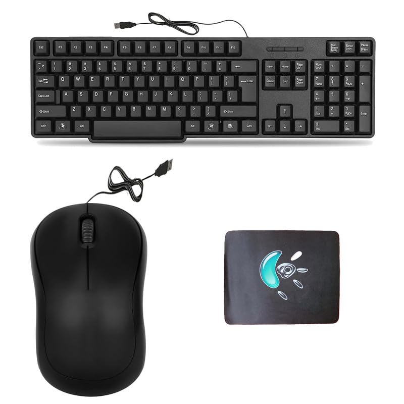 Mophonics Wired Keyboard, Mouse and Mouse Pad .(Set of 3).-picture-26