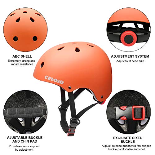 Image of Kids Bike Helmet,Toddler Skateboard Helmets for Ages 2-3-5-8-14 Years Boys Girls，Adjustable Multi-Sport Bicycle Skateboarding Football Roller Skating Scooter Rollerblade Balance Bike Helmet