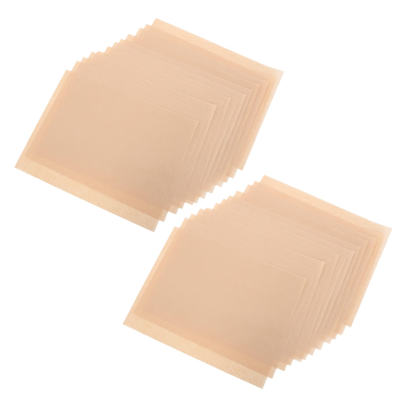 ABOOFAN 300 Stck. Silikonpapier backen Pergamentpapier zum Kochen Wiederverwendbarer Ofenauskleidung BBQ Pergament Liner Dampfablett -Liner ungebleichtes Pergamentpapier Hellbraun