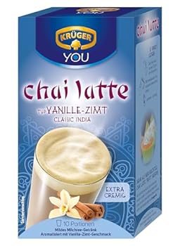 KR&UumlGER YOU chai latte Vanille-Zimt Instantzubereitung f&uumlr Milchtee-Getr&aumlnke aromatisiert mit Vanille-Zimt-Geschmack