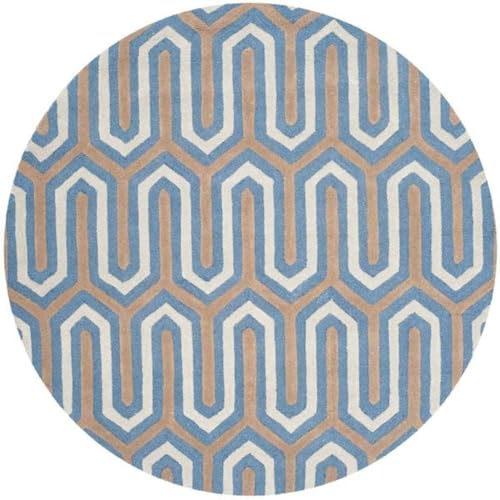 Image of Sifa Carpet Modern Round Area Rug - Hand-Tufted with 100% NZ Wool, Thick & Soft Circular Carpet for Living & Dining Room, Weight -60 Pund, Size-10x10 Feet (120x120 Inch Round)
