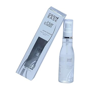 Derm Ease Hair Ease Serum Enriched With Argan Oil, Almond Oil And Vitamin E For Frizzy And Damaged Hair for Men & Women (100ml)