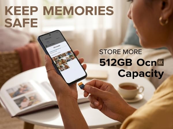 Image of Memory 512GB EP Series A1 / V30 Support Micro SD Card SDXC Android Smartphone and Tablet with 4K App Optimized (512GB)