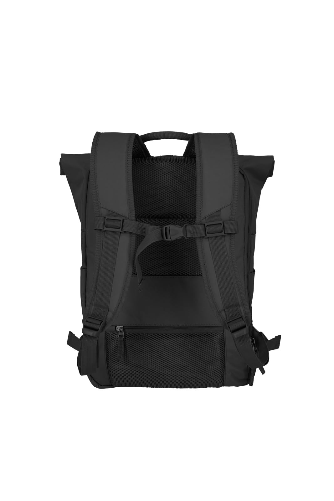 travelite Plecak do bagażu podręcznego, plecak na laptopa 15,6", BASICS, plecak podróżny z funkcją rolltop, 60 cm, 35 l, czarne, Rucksack 60 cm, Klasyczny