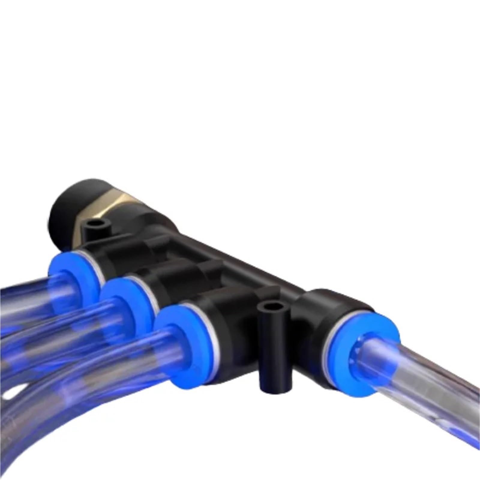 10/20 szt. Pięciokierunkowe szybkozłącze pneumatyczne do tchawicy do cylindrów(Pkb8-04 10PCS)
