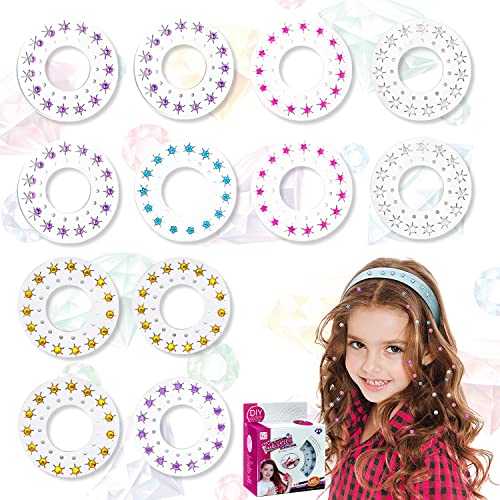 Hair Bedazzler Kit, Diamond Hair Machine, Glam Styling Tool, Gem Stamper Hair, Hair Glitter Machine, Hair Gemstone Styler,(tablettes de diamant uniquement, pas d'exercices de beauté) Cover