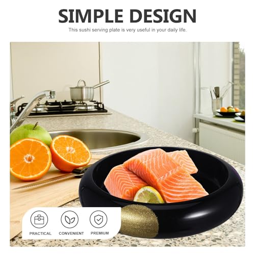 Set de platos sushi y sashimi plástico japonés pequeño miniatura 3