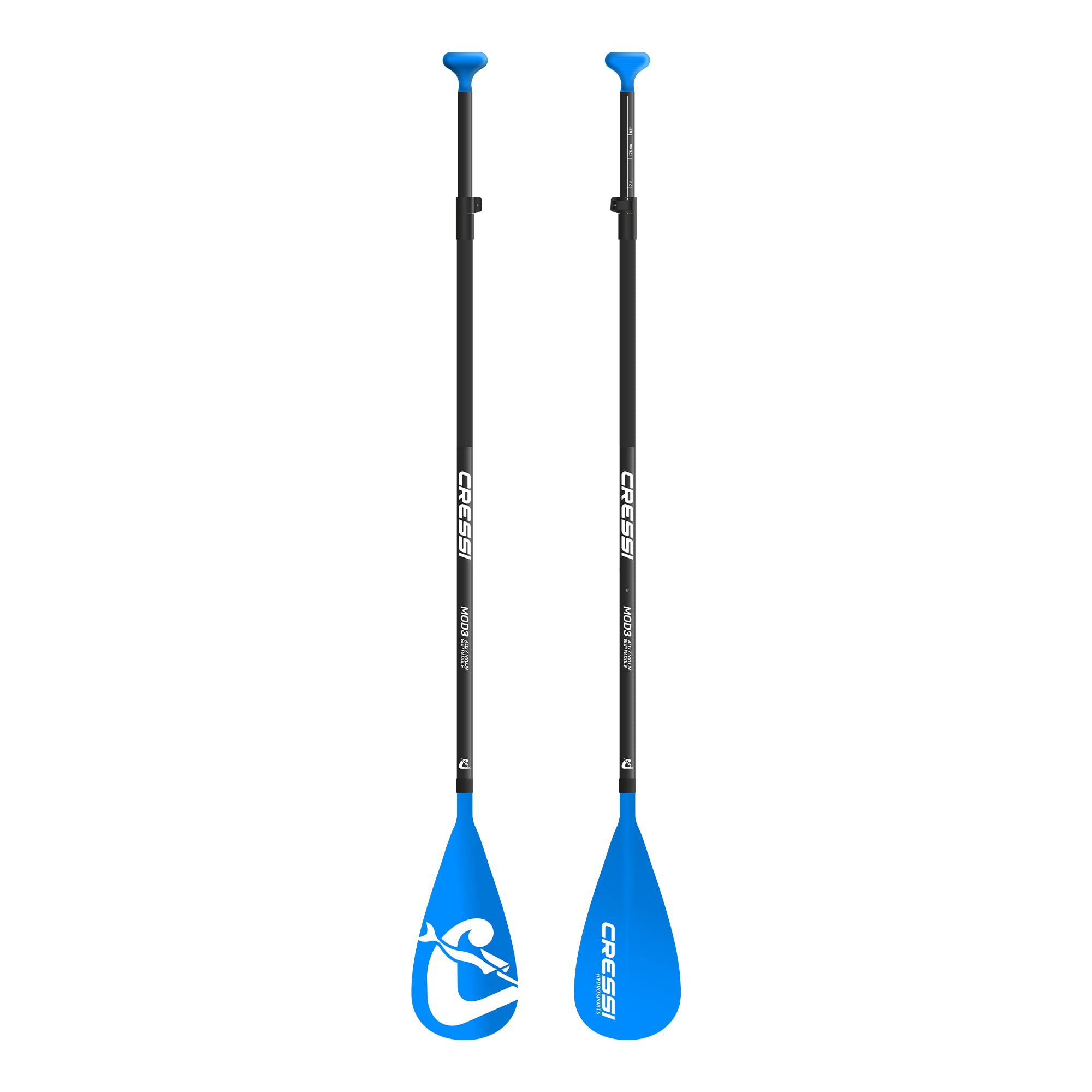 Cressi SUP-Paddel in 3 und 5 schwimmenden Modulen, verstellbar und einfach zu bedienen, hergestellt aus stabilen Materialien