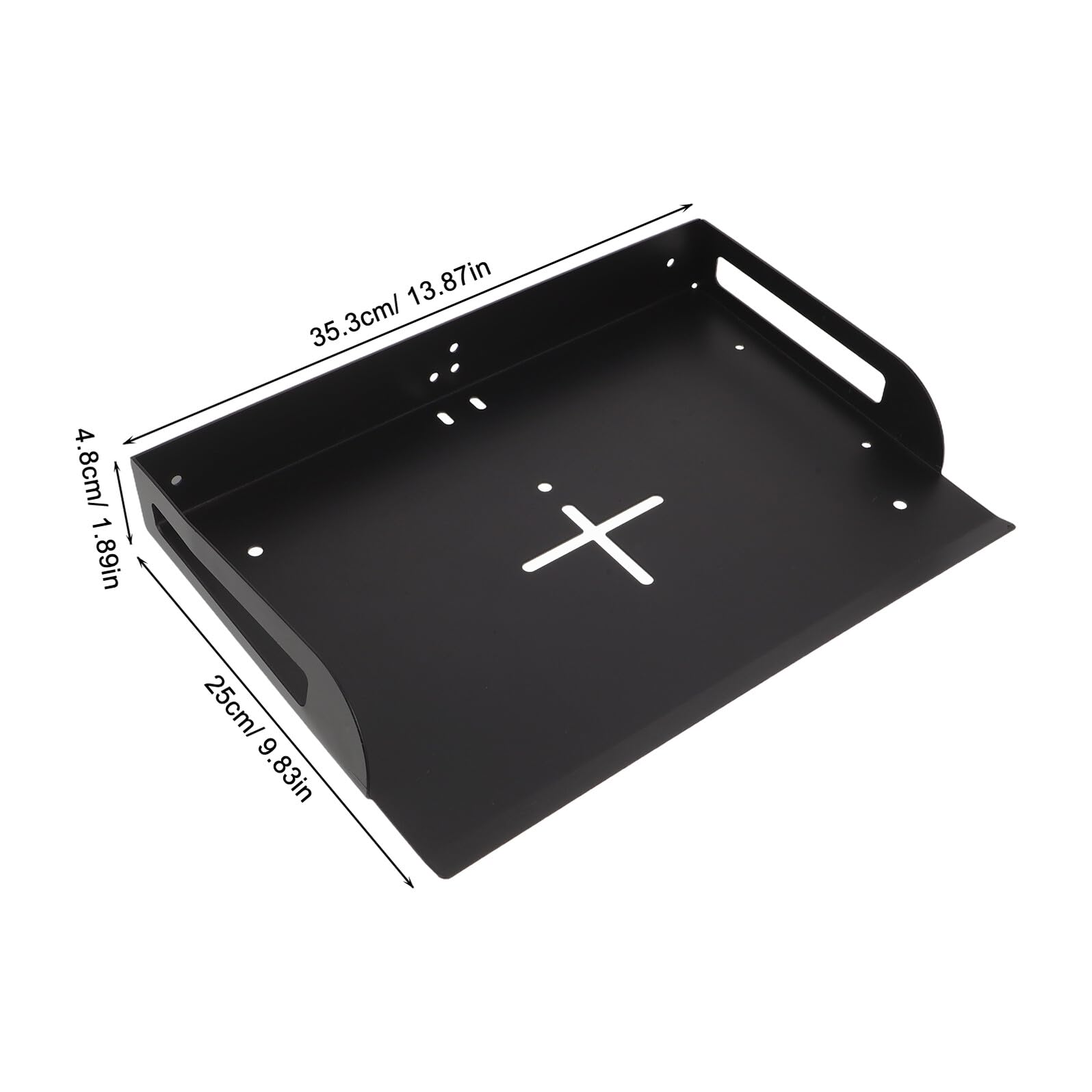 Supporto da parete per videoproiettore, per decoder via cavo e modem, staffa versatile per installazione in ufficio e casa, ideale per sostituire router e risparmiare spazio