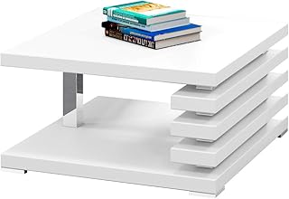 Selsey Tavolino da Salotto Ariene 60x60 cm Bianco Opaco