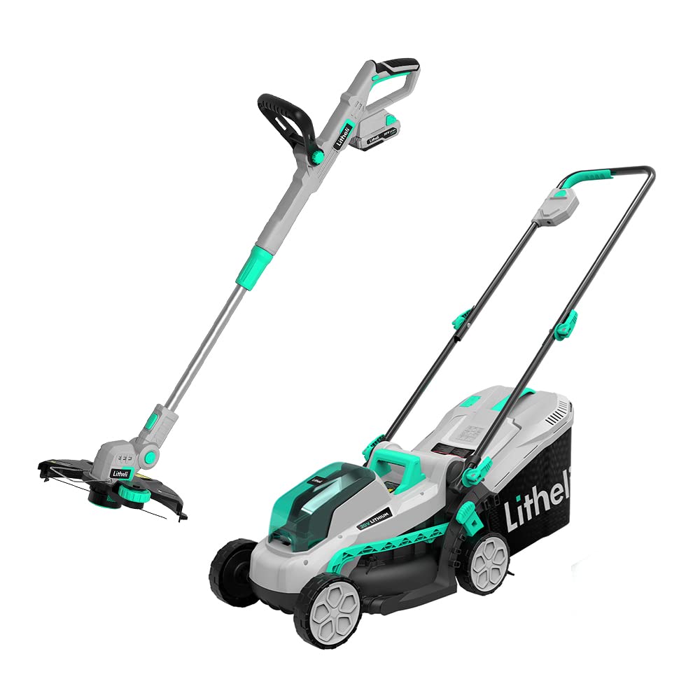 Amazon.com : Litheli 20V Cordless Lawn Mover 13 inch and String