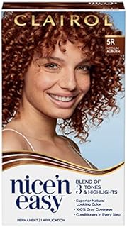 Clairol Nice'n Easy Permanent Hair Dye, 5R Medium Auburn Hair Color, Pack of 1