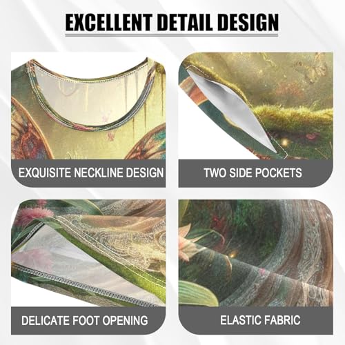 Butterfly Fairy Golden Pajama Set Short Sleeve Pajamas Shorts Sets Cotton Soft Loungewear Sleepwear 5Y4