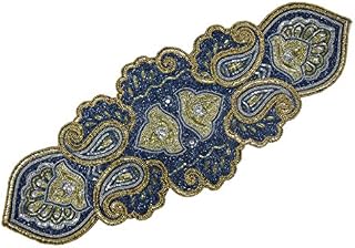 Beaded Table Runner 13x36 - red