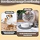 Hoxfly Napfunterlage Katzen, 27.5× 27.5 ×1 cm Silikonmatte Rund, rutschfeste Unterlage Hundenapf für Futter, Wasserdicht Silikon-Futtermatten für Mittlere und Kleine Haustiere (Grau, 2 Stück)