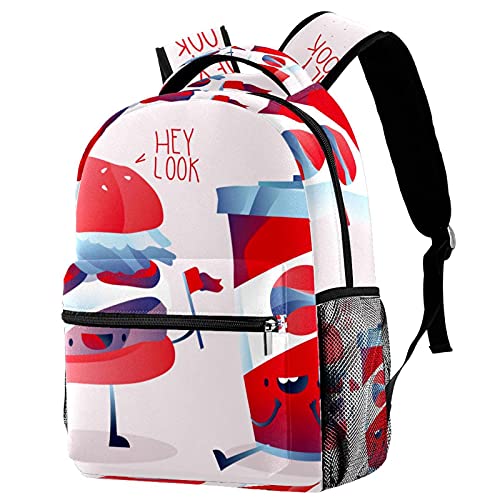 Sac à dos de voyage léger pour enfants avec filet gourde
