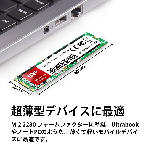 Image of SP Silicon Power Silicon Power SSD M.2 2280 3D TLC NAND 256GB SATA III 6Gbps A55 Series SP256GBSS3A55M28