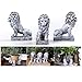 Pot feet for Outdoor planters, Planter Pot risers Indoor, Pot Elevators for Planters, 3 pcs Pack Lion Shaped Resin Pot Toes Improve Airflow and Drainage, Protector for Kinds of Heavy pots, patios