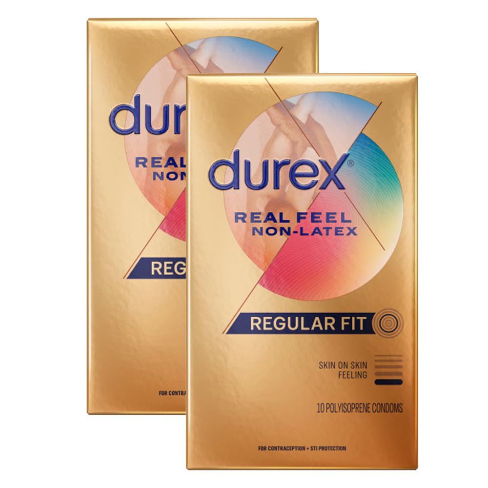 Durex Avanti Bare RealFeel Non-Latex Condom, 10 ct (Pack of 2)