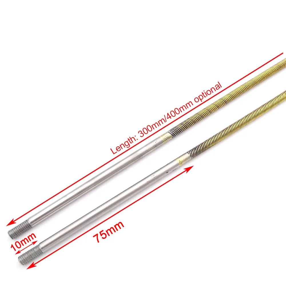 Albero flessibile da 4 mm for barca RC 350 mm 400 mm in acciaio CW CCW albero flessibile for motoscafo RC MONO CAT idrovolante(400mm Right Hand)
