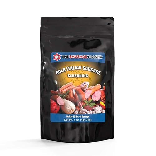 The Sausage Maker - Condimento de salchicha italiana suave y caliente, 5 oz.