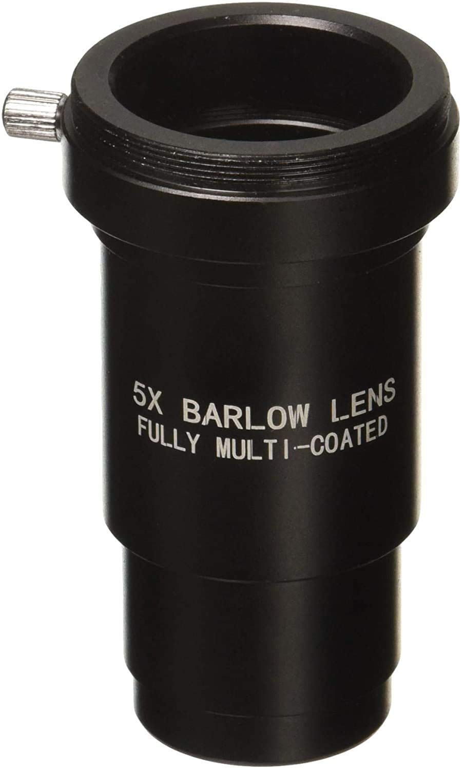 SOLOMARK 1,25 pollici 5X completamente annerito metallo Barlow Lens/T adattatore per telescopi – Accetta filtri da 3,2 cm – Può essere utilizzato anche per la fotografia astronomica – rivestito