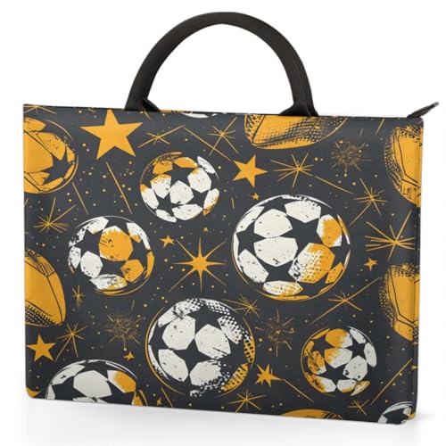 Stars Football Rugby Laptop Sleeve with Handle Waterproof Computer Carrying Case3