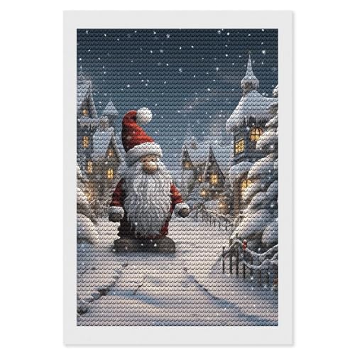 Kits d'art diamant Noël pour une décoration murale festive et cosy