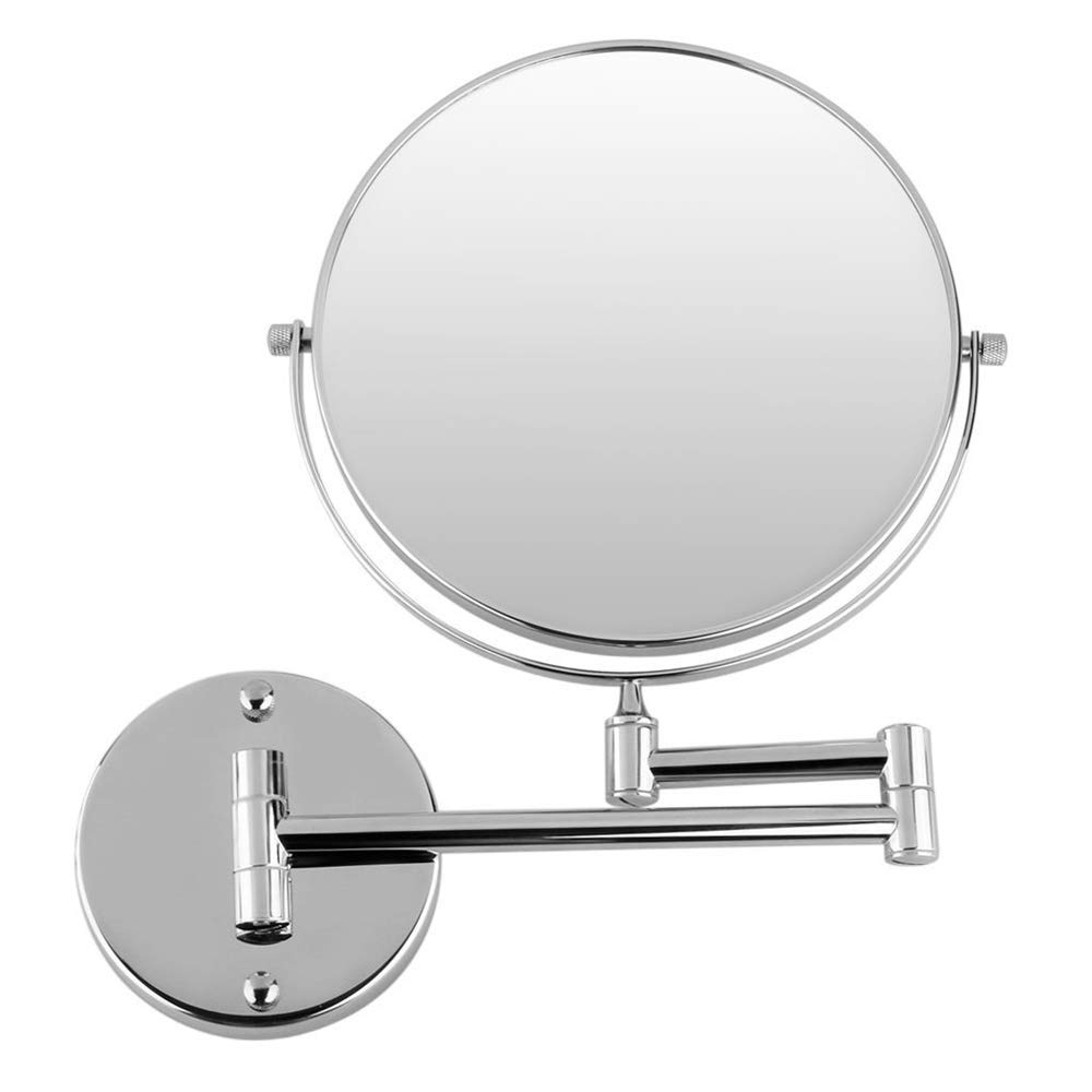 ELTOX Light up Life & Wand-Make-up-Spiegel, vergrößernd, ausziehbar, robust, verstellbar, Rasier- und Kosmetikspiegel, Badezimmer, Hotel-Kosmetikspiegel