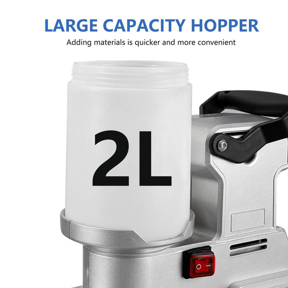 Spruzzatore di vernice airless ad alta pressione, 1600 W, 84 oz/min, spruzzatore elettrico industriale professionale, per interni domestici, esterni, mobili, recinzioni