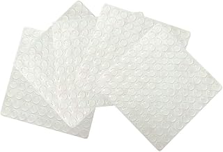 HAWORTHS Small Door Bumpers Self-adhesive Clear Rubber Feet Tiny Bumpons 1/4" Diameter X 1/16" Thick 500 Pack