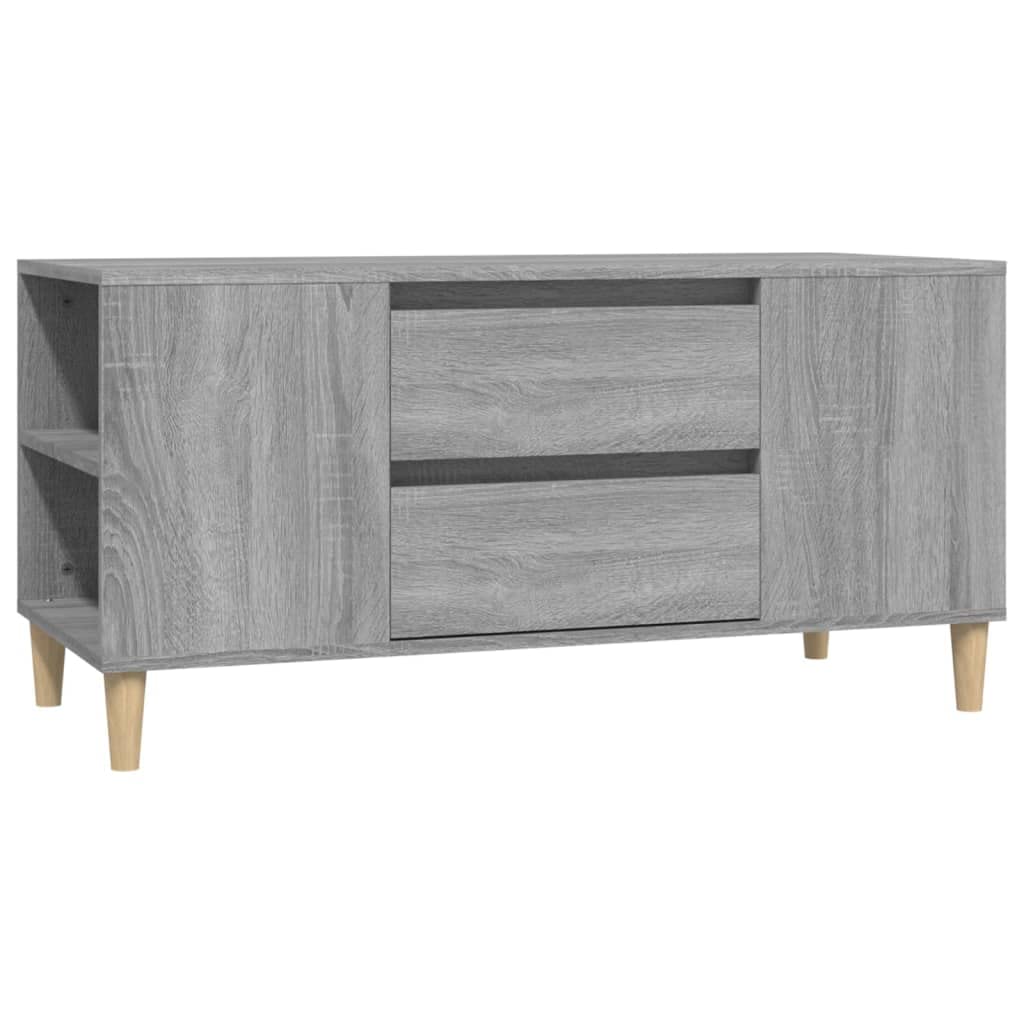 Meuble TV gris sonoma 102x44,5x50 cm en bois d'ingénierie