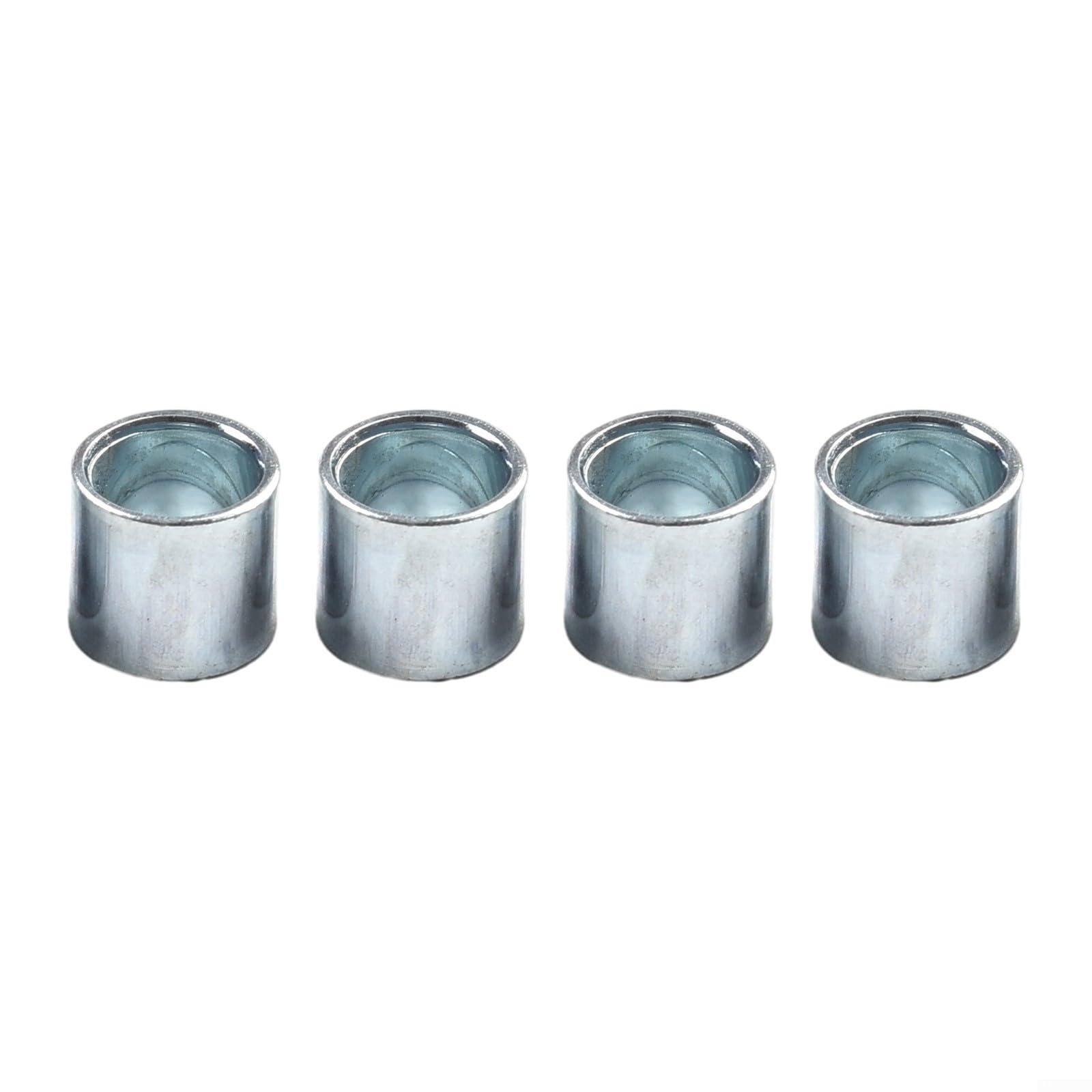 Lot de 4 ou 8 entretoises de roulement en alliage de 10 mm pour roues de skateboard, scooter et patins à roues alignées – Diamètre intérieur de 8 mm, construction en acier, lot de 4 ou 8 (argenté)