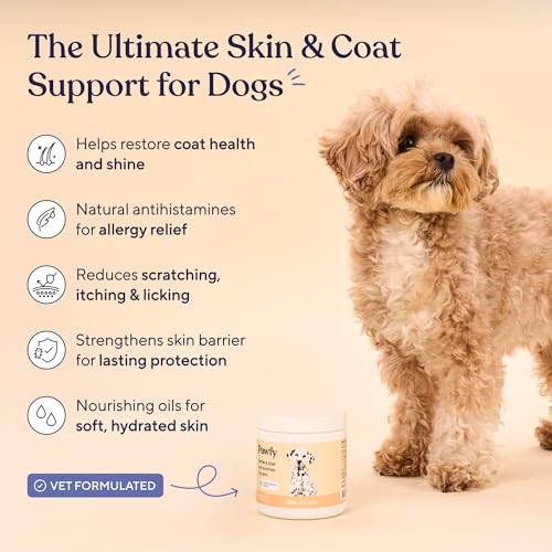 Pawfy Skin & Coat Salmon Oil Chews - Dog Itch Relief & Allergy Support - Image 2