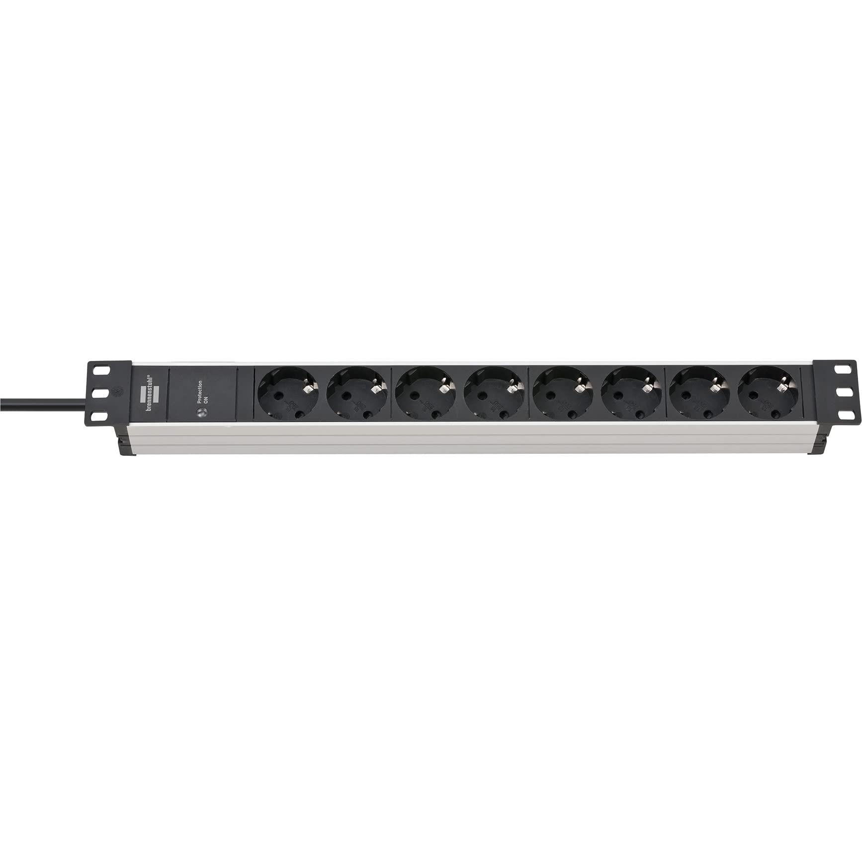 Regleta con protección contra sobretensión Brennenstuhl de aluminio y 8 tomas