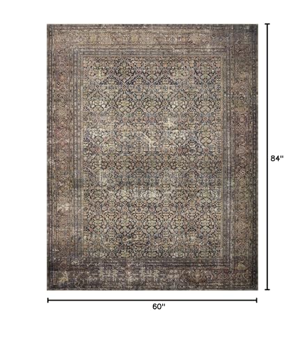 Image of Loloi Amber Lewis Morgan Denim /Multi 5'-0 inch x 7'-0 inch Area Rug