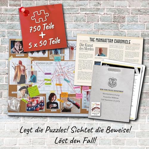 Kosmos 682187 Murder Mystery Puzzle Case Files The Art of Murder Adventure Puzzle Meets Crime Solo or in a Team from 16 Years Multiple Puzzles Numerous Evidence Pieces Crime Game - Image 3