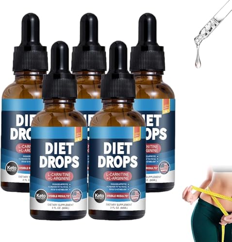 Vitaburn Drops for Wellness & Metabolism Support,Vitaburn Slimming Drop for Men & Women, Wei-GHT Loss Support Drops, Control Cravings & Burn Fat Naturally (60ml, 5pcs)