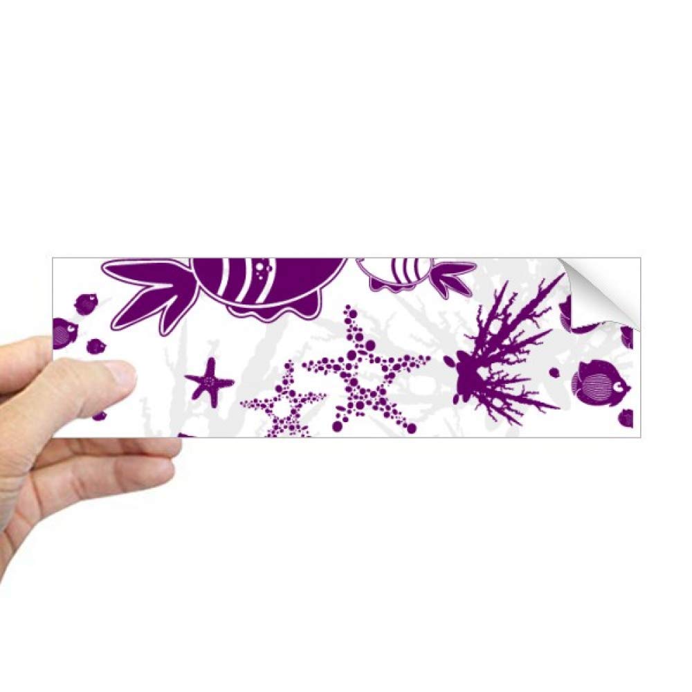 Autocollant fenêtre poisson rectangulaire pour créer une ambiance salle de bain marine