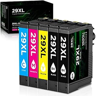 29 XL Ink Cartridges (5 Pack) Compatible with Epson 29 29XL Multipack for Expression Home XP-445 XP-442 XP-435 XP-432 XP-355 XP-352 XP-345 XP-342 XP-335 XP-332 XP-257 XP-255 XP-247 XP-245 XP-235