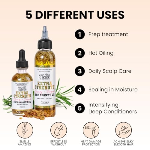 The Mane Attraction Extra-Strength Herbal Hair Growth Oil, 4 fl oz — view 4