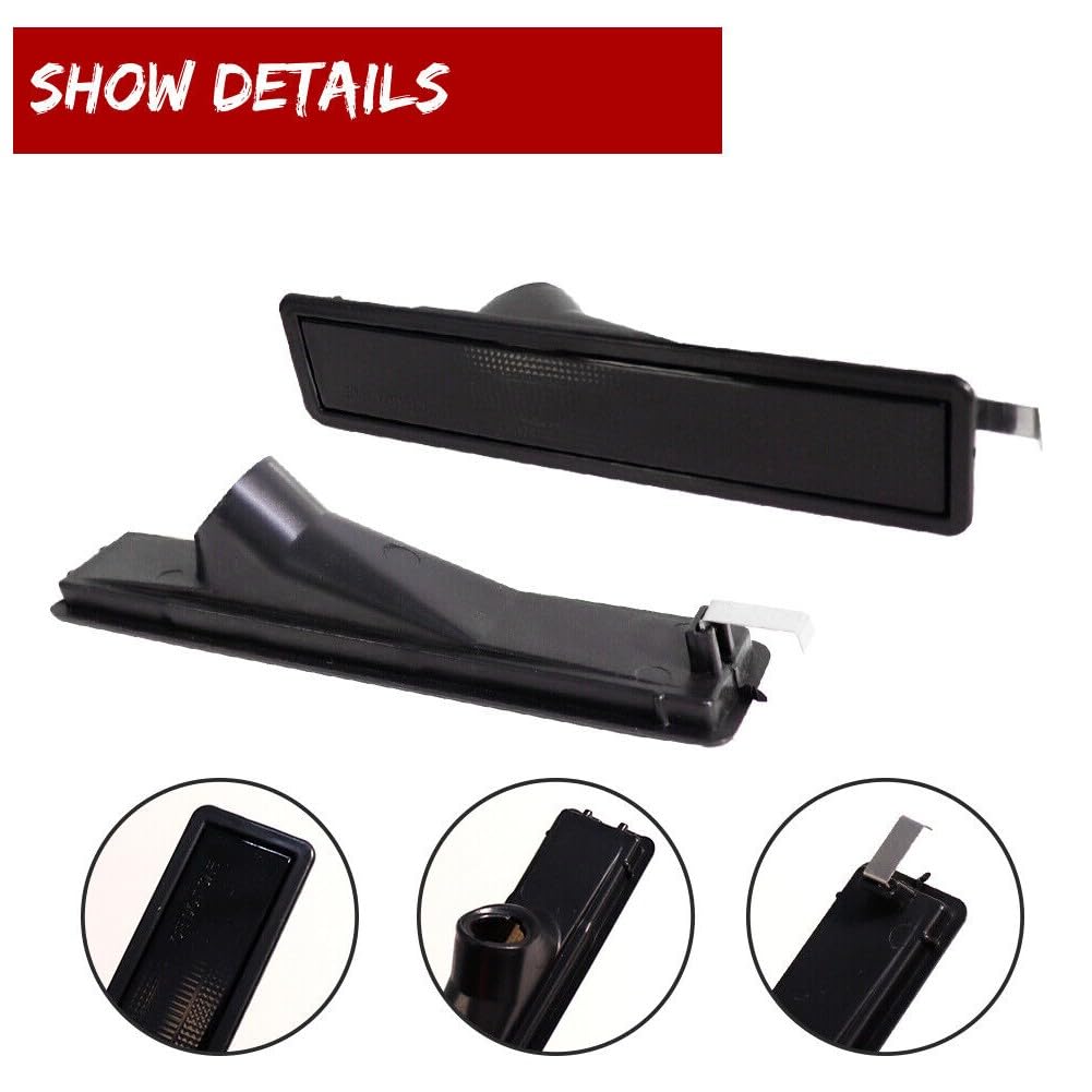 Amazon.com: Gcuhtke 4pcs Smoked Front+Rear Bumper Side Marker 