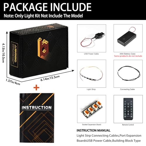 LED Light Kit for Lego 10283 NASA Space Shuttle Discovery - Custom Lights to Mount, Compatible with This Model (Model Not Included) (Remote Version) - Image 6