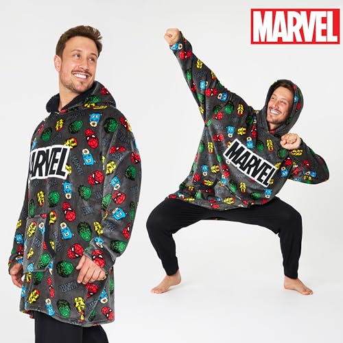 Marvel Blanket Hoodie,Soft and Comfortable Oversized Hoodie for Men and Women,Trendy Wearable Blanket Adults & Teens Can Wear 5
