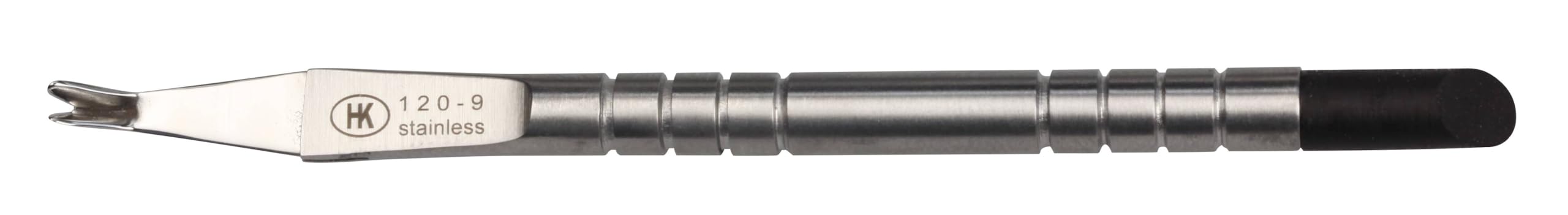 HK Manicureby Hans Kniebes Cuticle Knife with Cuticle Pusher Extra Thin Stainless Steel