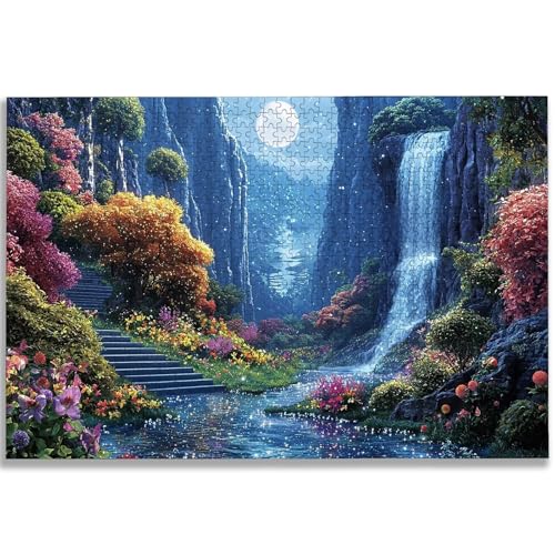 風景 ジグソーパズル 3000ピース 大人向け ファンタジー ジグソーパズル 木製 Puzzle 122x80 cm 美しい梱包箱付き 大人向け 難しい 挑戦 Puzzle ホームデコレーションに最適、女性へのギフト、男性へのギフト、-1261