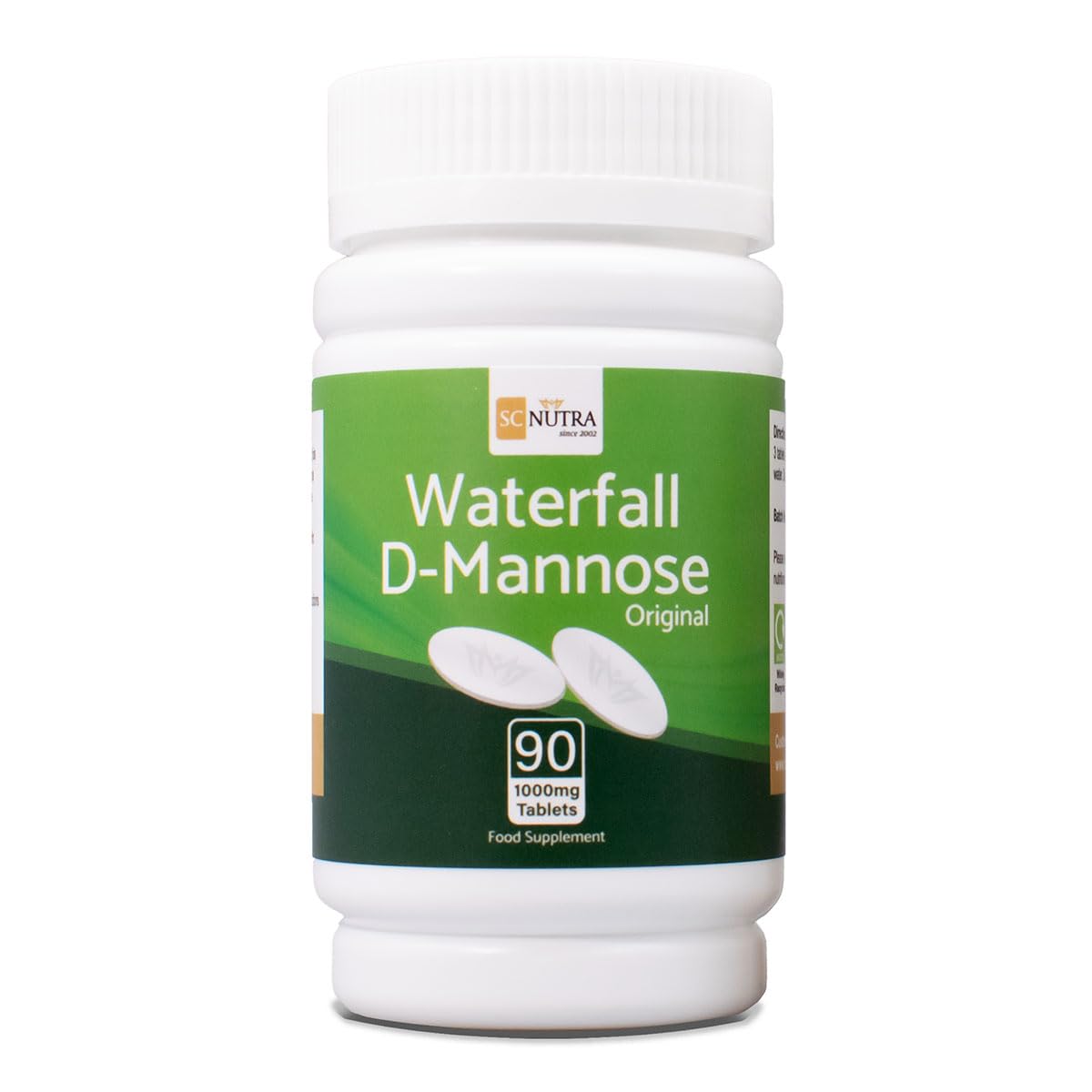 Waterfall D-Manosa 1000mg Comprimidos - Value Pack 90 comprimidos
