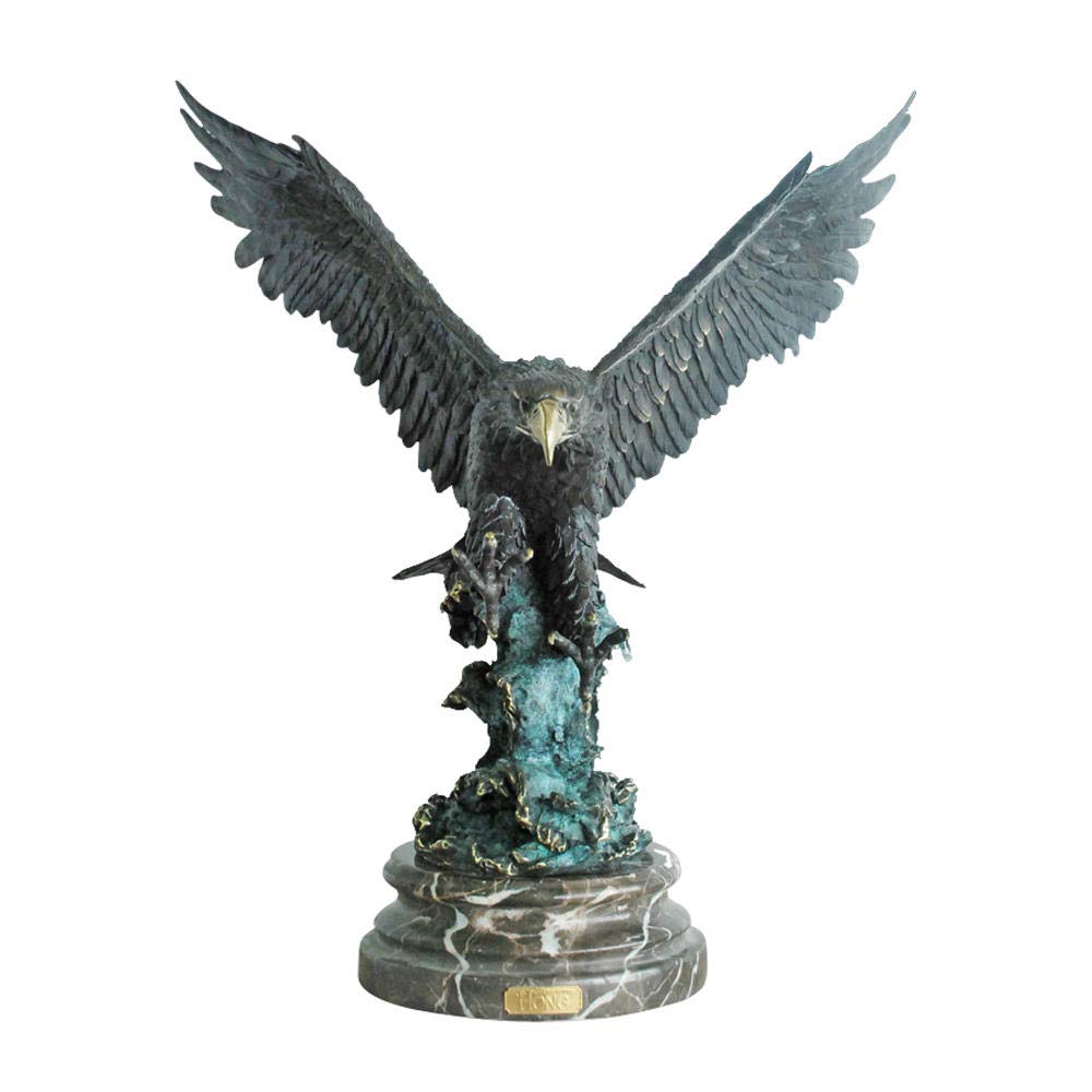 Figurine Animal Statue Ornaments Bronze Eagle Statue Flying Statues Bird Animal Sculptures Home Garden Decor