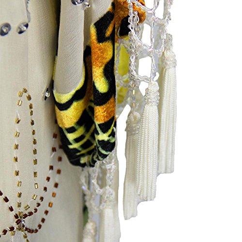 Aris A Hand-Beaded Silk Velvet Burnout Kimono3