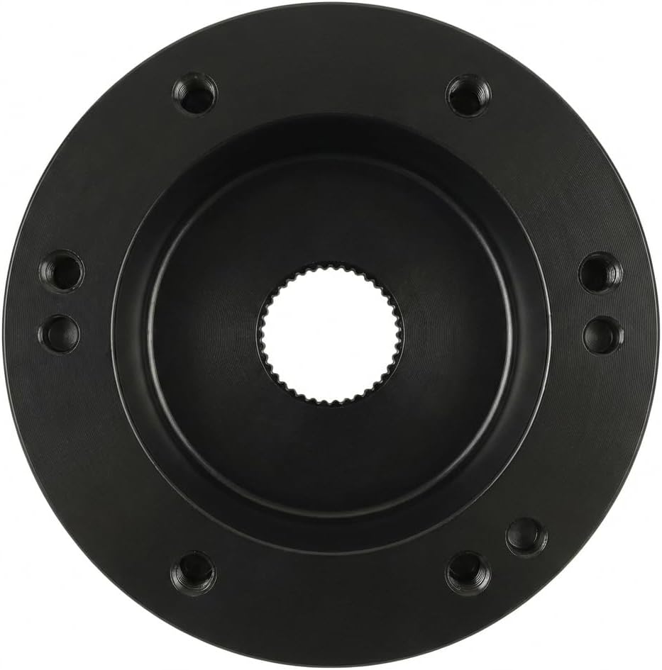 EZGO Steering Wheel Adapter for Golf Carts Compatible with EZGO TXT RXV Marathon Medalist Golf Cart Accessories Black Golf Cart Steering Wheel Adapter